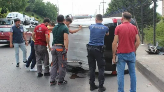 Başiskele'de feci kaza!