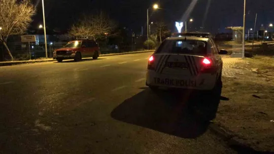 Manevra yapan otomobil dereye uçtu