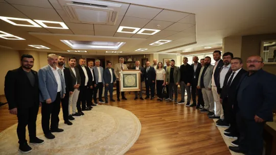 Başkan Büyükakın federasyon başkanı ve yönetimini ağırladı