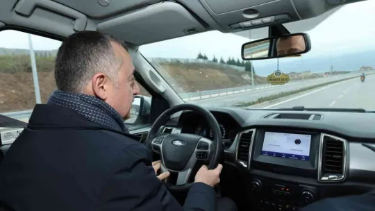 Başkan Büyükakın köprüyü test etti