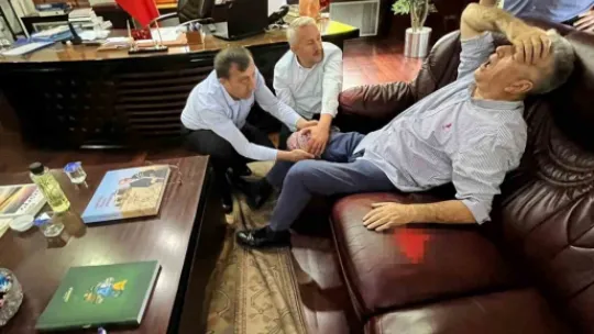 Belediye başkanının odasındaki silahlı saldırının şüphelisi yakalandı