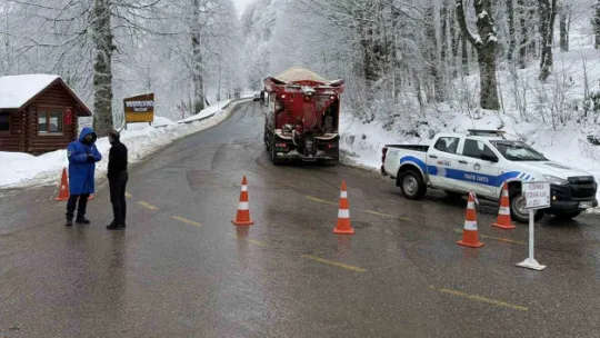 Belediye ekiplerinin kış mesaisi
