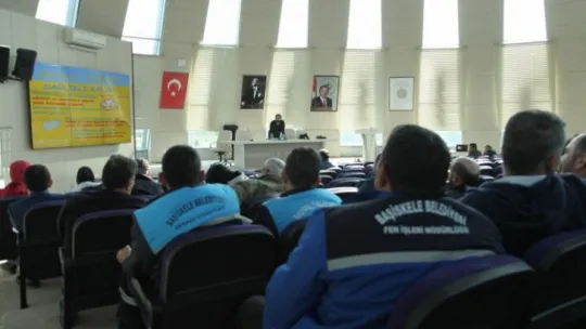 Belediye personeli koronavirüsü konusunda bilinçlendirildi