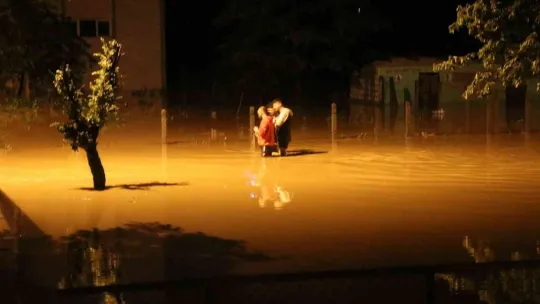 Bir ilçe sular altında kaldı