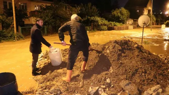 Bir ilçe sular altında kaldı