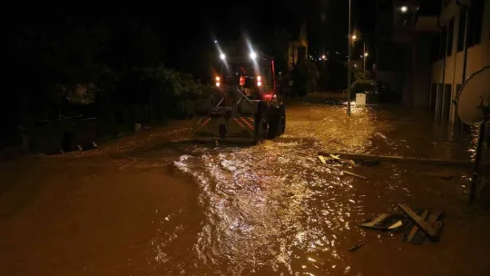 Bir ilçe sular altında kaldı