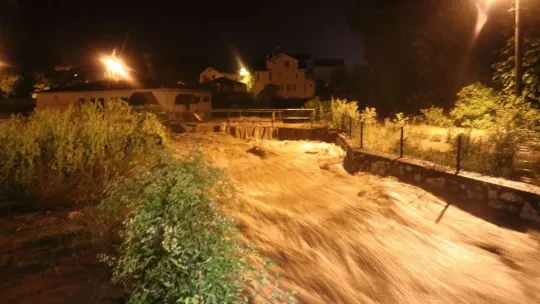 Bir ilçe sular altında kaldı