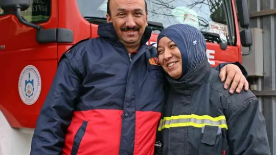 Bu ailedeki herkes 'yangın savar'