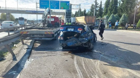 Bu araçtan hafif sıyrıklarla kurtuldu