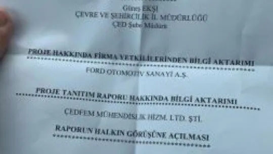 Bu nasıl bir ÇED toplantısı?