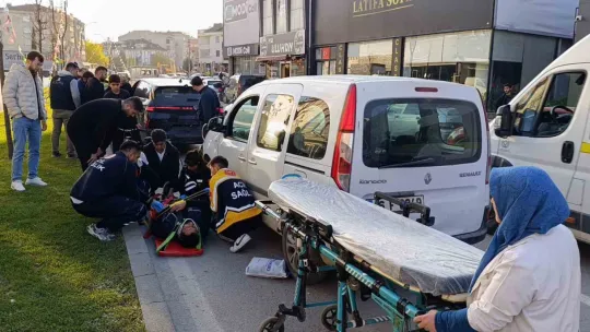 Hafif ticari araç cipe çarptı: 1 yaralı