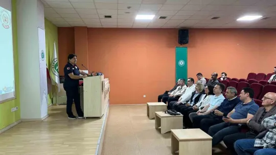 Büyükşehir itfaiyesinden KOÜ personeline eğitim