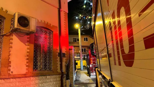 Camide çıkan yangın korkuttu