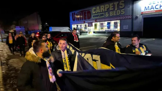 Cardiff'te Türk Milli Takımı coşkusu