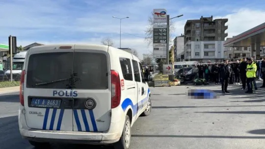 Çarptığı yaya öldü, motosikletli ise ağır yaralandı