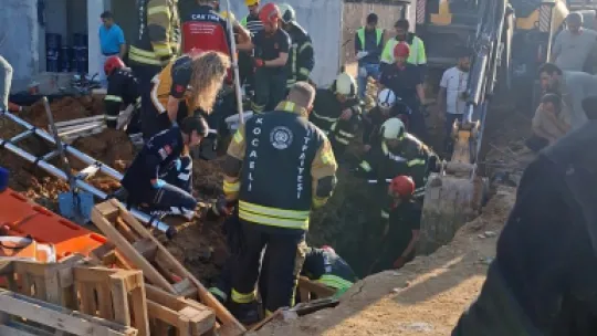 İşçi İnşaat alanında toprak altında kaldı