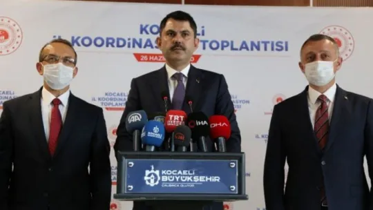 Çevre ve Şehircilik Bakanı Murat Kurum Kocaeli'de konuştu