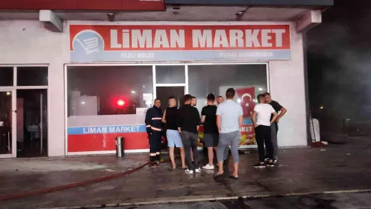 Sakarya'da yangında marketi küle dönmekten böyle kurtardılar
