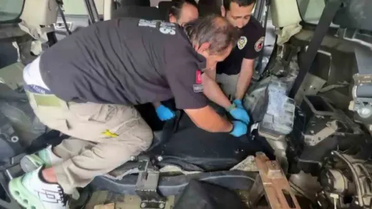 Cipte zulalanmış 82 kilo uyuşturucu ele geçirildi
