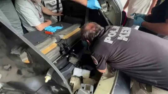 Cipte zulalanmış 82 kilo uyuşturucu ele geçirildi