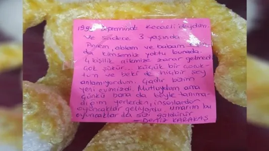 Çocuklarımızdan Elazığ'a kalpleri ısıtan notlar