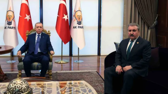 Cumhurbaşkanı Erdoğan, BBP Genel Başkanı Destici'yi kabul etti