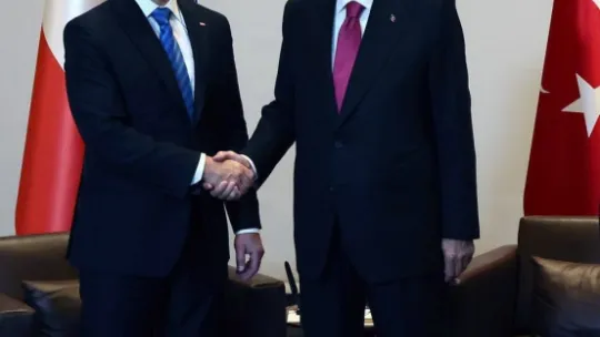 Cumhurbaşkanı Erdoğan, Polonya Cumhurbaşkanı Duda ile görüştü