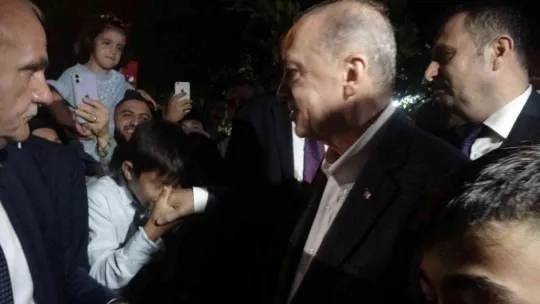 Cumhurbaşkanı Erdoğan, şehit ailesini ziyaret etti