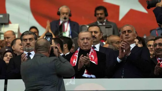 Cumhurbaşkanı Erdoğan, Türkiye - Gürcistan maçında