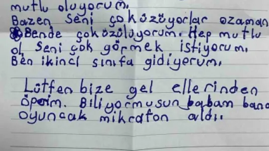 Cumhurbaşkanına mektup yazdı