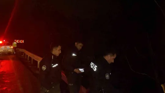 D-100'de otomobil bariyere çarptı, karı-koca yaralandı