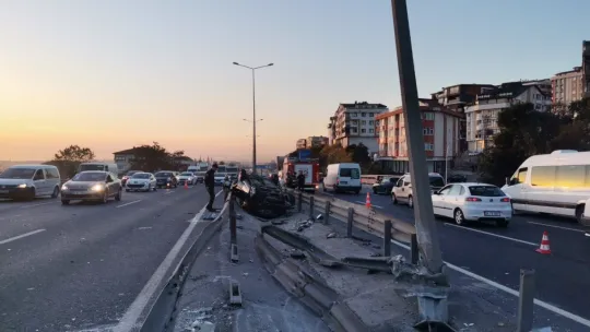 Otomobil takla attı: Yaralılar var!