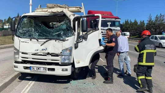 D-100'de zincirleme kaza: 1 yaralı