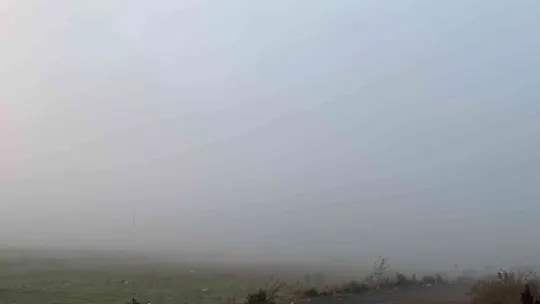 Etkili sis, sürücülere zor anlar yaşattı