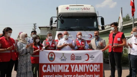 Darıca Kaymakamlığı'ndan Manavgat'a yardım tırı!