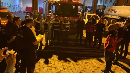 Datça'daki orman yangınına Kocaeli'den destek