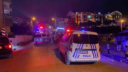 Dere yatağına düşen kamyonet alev aldı