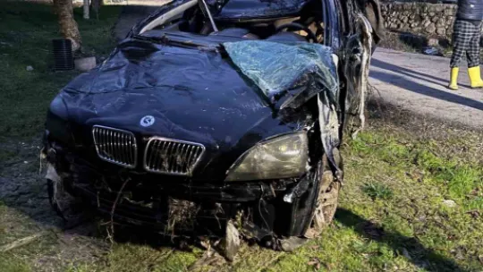 Dereye sürüklenen araç ertesi gün ortaya çıktı