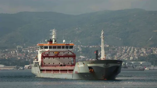 Derince Limanı'na gelen geminin kaptanı konuştu