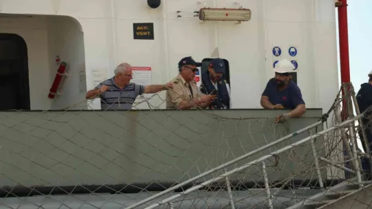 Derince Limanı'na gelen geminin kaptanı konuştu