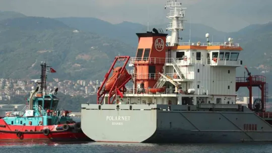 Derince Limanı'na gelen geminin kaptanı konuştu