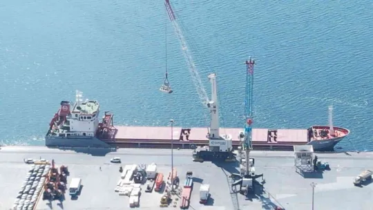 Derince Limanı'na gelen geminin kaptanı konuştu