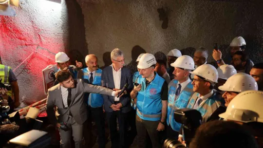 Dev metro projesinin tünelinde ışık gözüktü