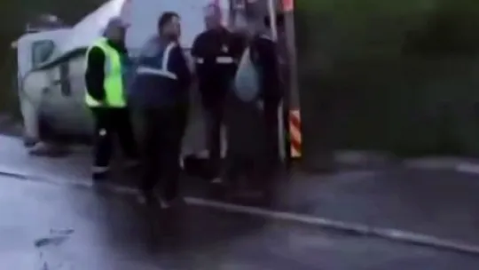 Devrilen tankerde sıkışan sürücü hayatını kaybetti