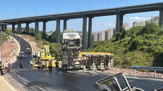 Devrilen tırın kupası şaha kalktı