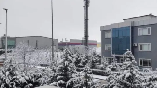 Dilovası'nda kar yağışı etkili oldu