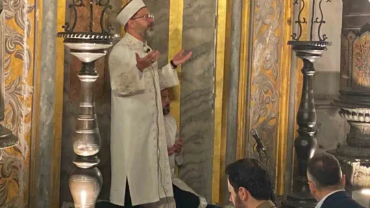 Erbaş Ayasofya'da namaz kıldırdı