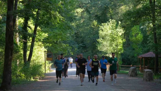 Doğada spor yapmanın keyfini yaşadılar