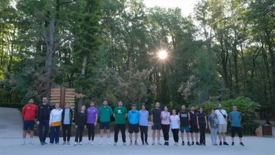 Doğada spor yapmanın keyfini yaşadılar