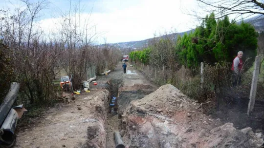 Doğal gaz boru hattı alev topuna döndü